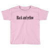 black and yellow Toddler T-shirt