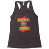 teachers love brains Racerback Tank