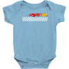Fire White Baby Bodysuit