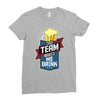 drinking beer Ladies Fitted T-Shirt