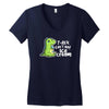 sad t rex Women's V-Neck T-Shirt