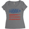 us flag Women's Triblend Scoop T-shirt