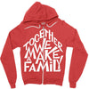 together we make a family 2 Zipper Hoodie