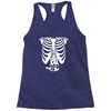 beer belly xray skeleton funny Racerback Tank