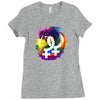 lesbian pride dragon Ladies Fitted T-Shirt