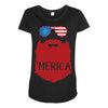 america 3 Maternity Scoop Neck T-shirt