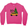 merry christmas car Crewneck Sweatshirt