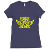 free mustache rides t shirt Ladies Fitted T-Shirt