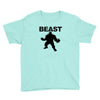 beast muscle guy workout Youth Tee