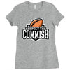 respect the commish fantasy football Ladies Fitted T-Shirt