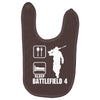 eat sleep battlefield 4, funny Baby Bibs