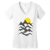 mountain ink Women's V-Neck T-Shirt