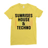 Sunrises House &amp; Techno Ladies Fitted T-Shirt