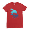 mega water Ladies Fitted T-Shirt