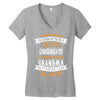 Super Cool Granddaughter Of A Freaking Awesome Grandma Women's V-Neck T-Shirt