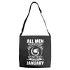 All Men Are Created Equal But Only the Best Are Born In January Adjustable Strap Totes