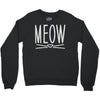 meow cute cat face Crewneck Sweatshirt
