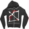 sagittarius rose Zipper Hoodie