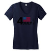 july 4 independence day Women's V-Neck T-Shirt