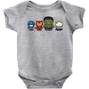 hello avengers Baby Bodysuit
