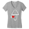 i love lamp (2) best trending Women's V-Neck T-Shirt