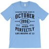 legends were born in october genuıne 1996 qualıty one kind of aged l T-Shirt