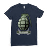 hand grenade military army Ladies Fitted T-Shirt
