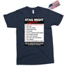 funny stag night checklist, ideal gift, christmas present Exclusive T-shirt