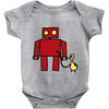 bird powered robot Baby Onesie