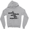 POSITIVE Zipper Hoodie