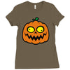 crazy pumpkin Ladies Fitted T-Shirt