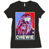 chewbacca poster, ideal gift or birthday present Ladies Fitted T-Shirt