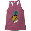 pineapple skateboarding Racerback Tank