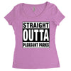 straight outta pleasant parks Women's Triblend Scoop T-shirt