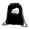 sancho und pancho kult fun fr&ouml;sche frog oldschool Drawstring Bags