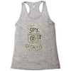 be aware of the spy crowave Racerback Tank