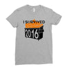 2016 dumpster fire Ladies Fitted T-Shirt