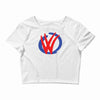 mod vw volkswagen dub logo Crop Top
