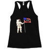 Astronaut Celebrating Independence  Day at 1776 Racerback Tank