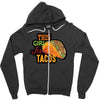 this girl likes tacos Zipper Hoodie