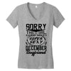 This Girl Is Taken By A Super Sexy December Boyfriend Women's V-Neck T-Shirt