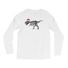 t rex skeleton santa claus Long Sleeve Shirts