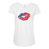 4th of July Lip Maternity Scoop Neck T-shirt
