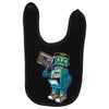 robot kicks Baby Bibs