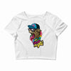 up all night cat Crop Top