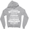 Super Cool Stepmom Of A Freaking Awesome Grandson Zipper Hoodie