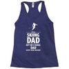 i'm a skiing dad   daddy Racerback Tank