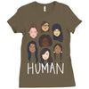 Women's March We are Human Ladies Fitted T-Shirt