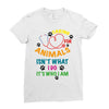 caring for animals isn't what i do it's who i am Ladies Fitted T-Shirt