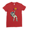 astronaut basketball planet Ladies Fitted T-Shirt